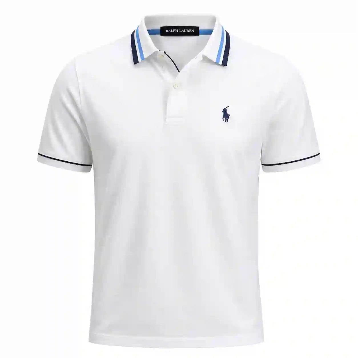 RL Polo Shirt White - Premium Pique Cotton