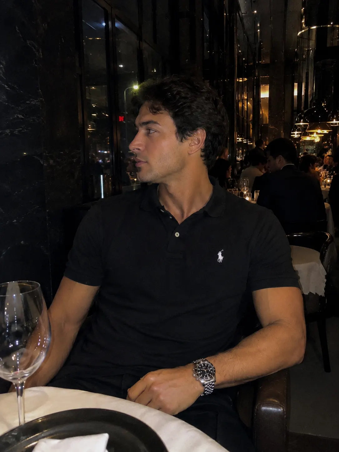RL Polo Shirt Black - Premium Pique Cotton
